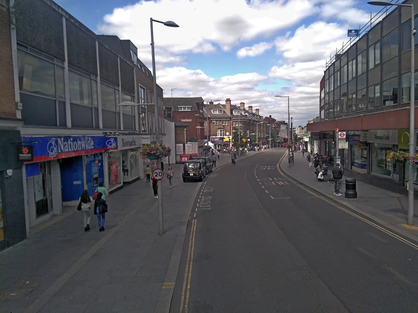 Station Road, Harrow, in the town centre where the BID runs its Christmas Party