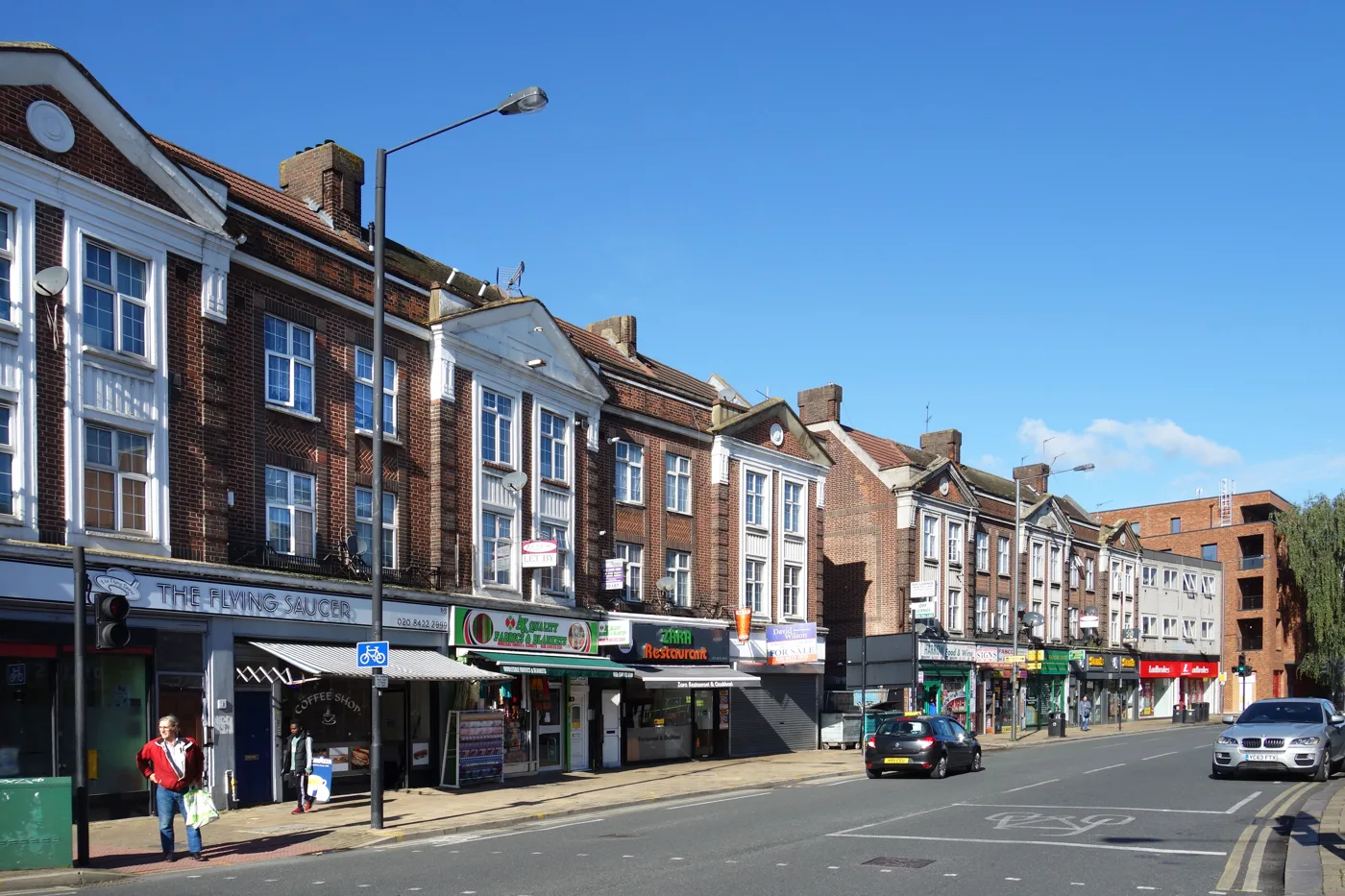 High Street, Wealdstone. Kingdom officers patrol Harrow's shopping streets on the council's behalf; the photograph does not show enforcement activity.